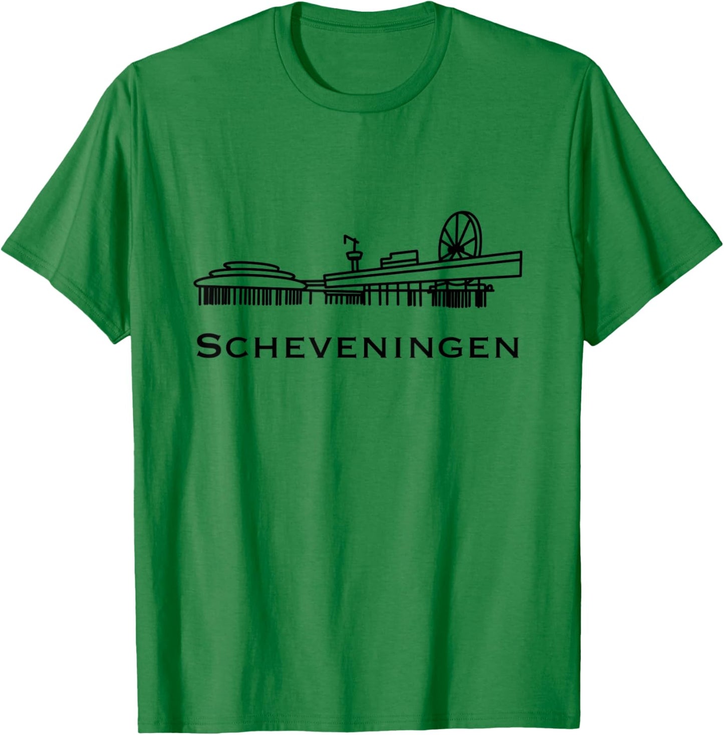Scheveningen Pier T-Shirt - T-Shirt | Irish Green