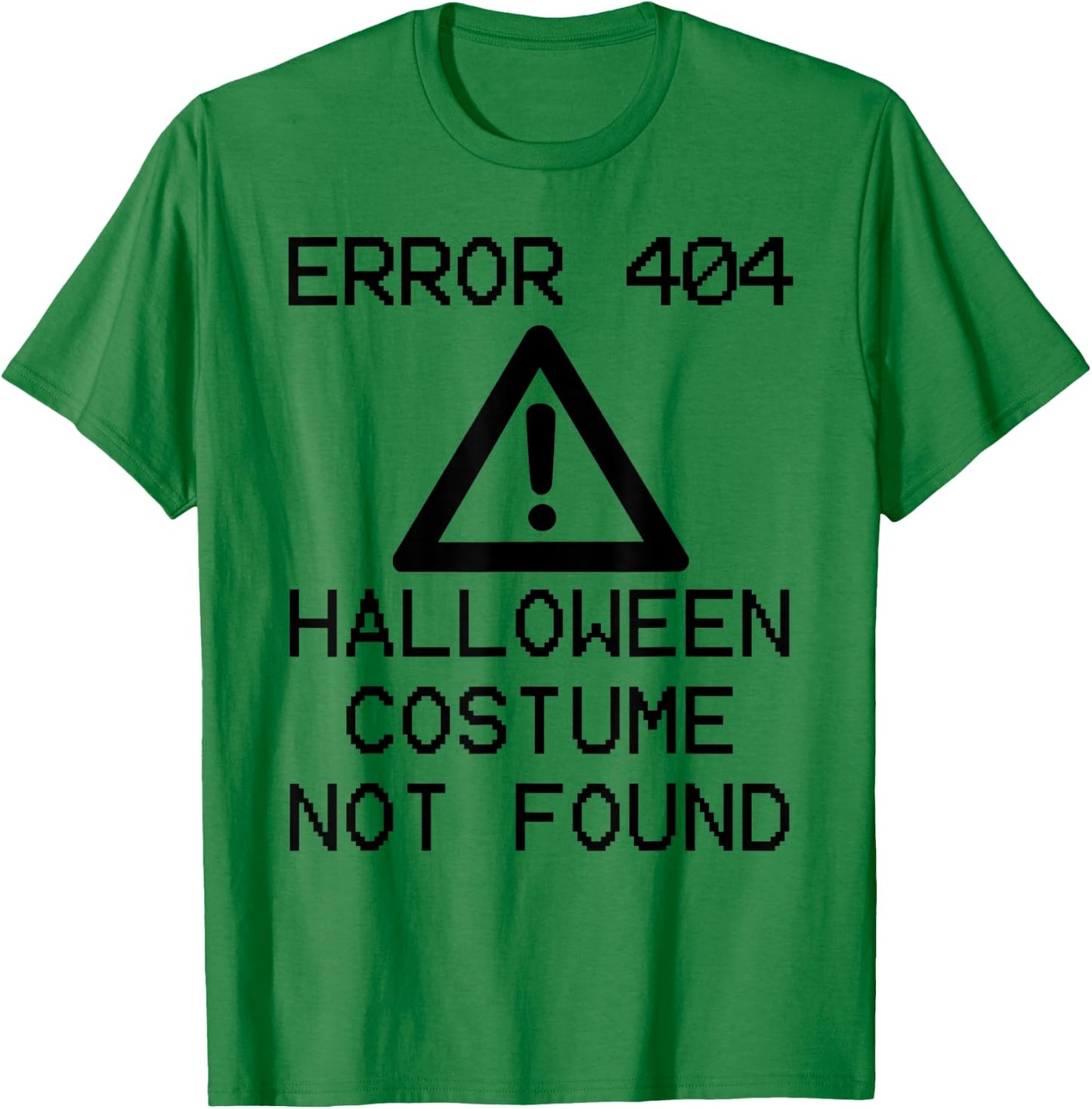 HALLOWEEN COSTUME NOT FOUND Halloween Computer ERROR 404 T-Shirt - T-Shirt | Irish Green