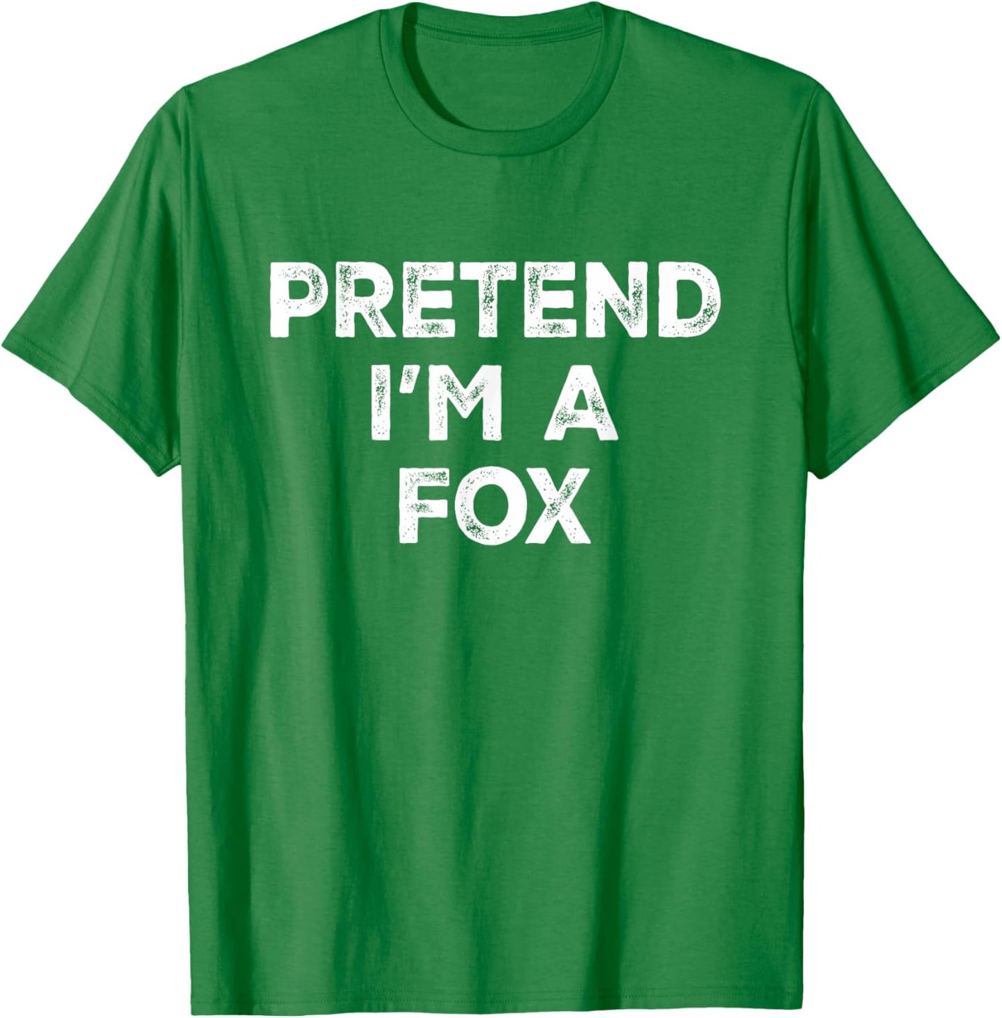 Pretend I'm A Fox Lazy Halloween Costume T-Shirt - T-Shirt | Irish Green