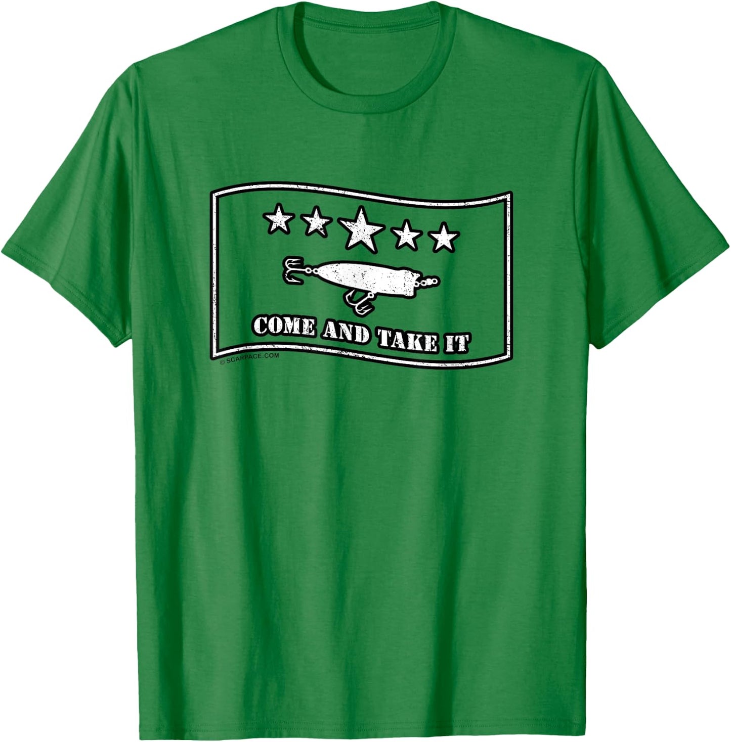 Come and Take It Topwater Popper Fishing Lure Gift T-Shirt - T-Shirt | Irish Green