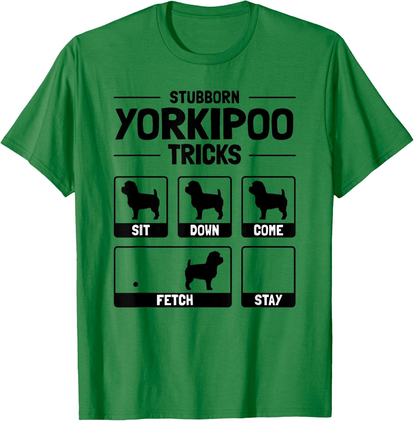 Hilarious Yorkipoo Dog Owner Meme Dog Training Men Women Kids T-Shirt - T-Shirt | Irish Green