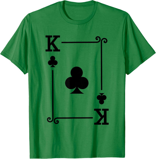 Playing Cards Costume - Clubs Card Suit - King Clubs T-Shirt - T-Shirt | Irish Green