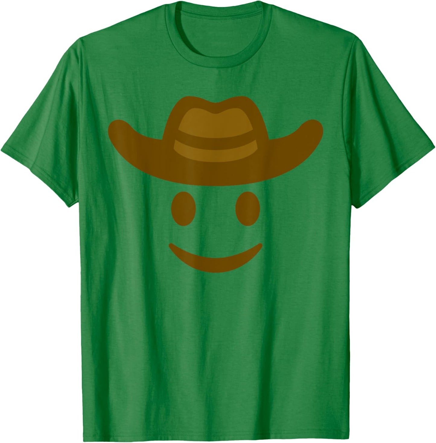 Cowboy Hat Emoticon Face Yeehaw Gift Cowboy Lovers T-Shirt - T-Shirt | Irish Green