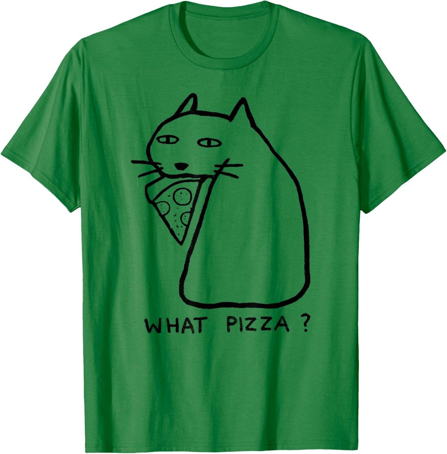 Threadless Fox Shiver What Pizza Black Cat Graphic Women Kids T-Shirt - T-Shirt | Irish Green