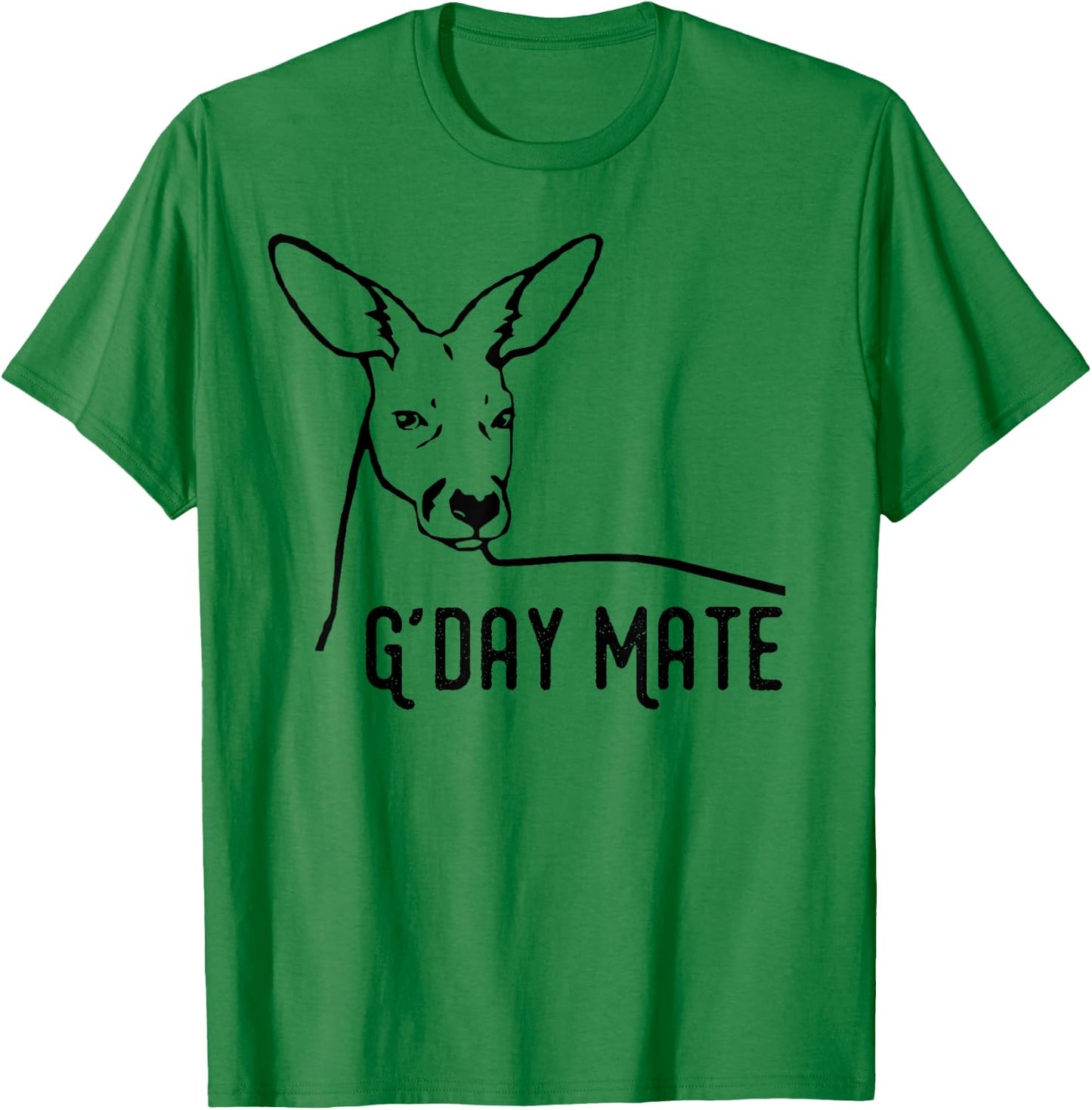 Australia G'Day Mate Shirt Funny Kangaroo Australian Symbol T-Shirt - T-Shirt | Irish Green