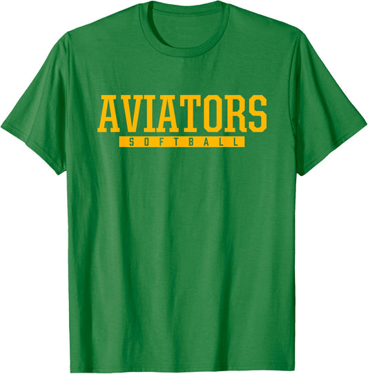 Sycamore Aviators Softball HS T-Shirt - T-Shirt | Irish Green