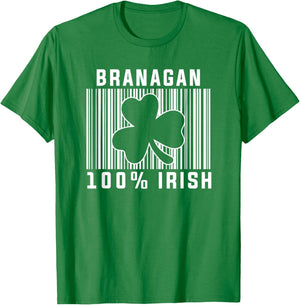 Branagan Irish Family Name T-Shirt - T-Shirt | Irish Green
