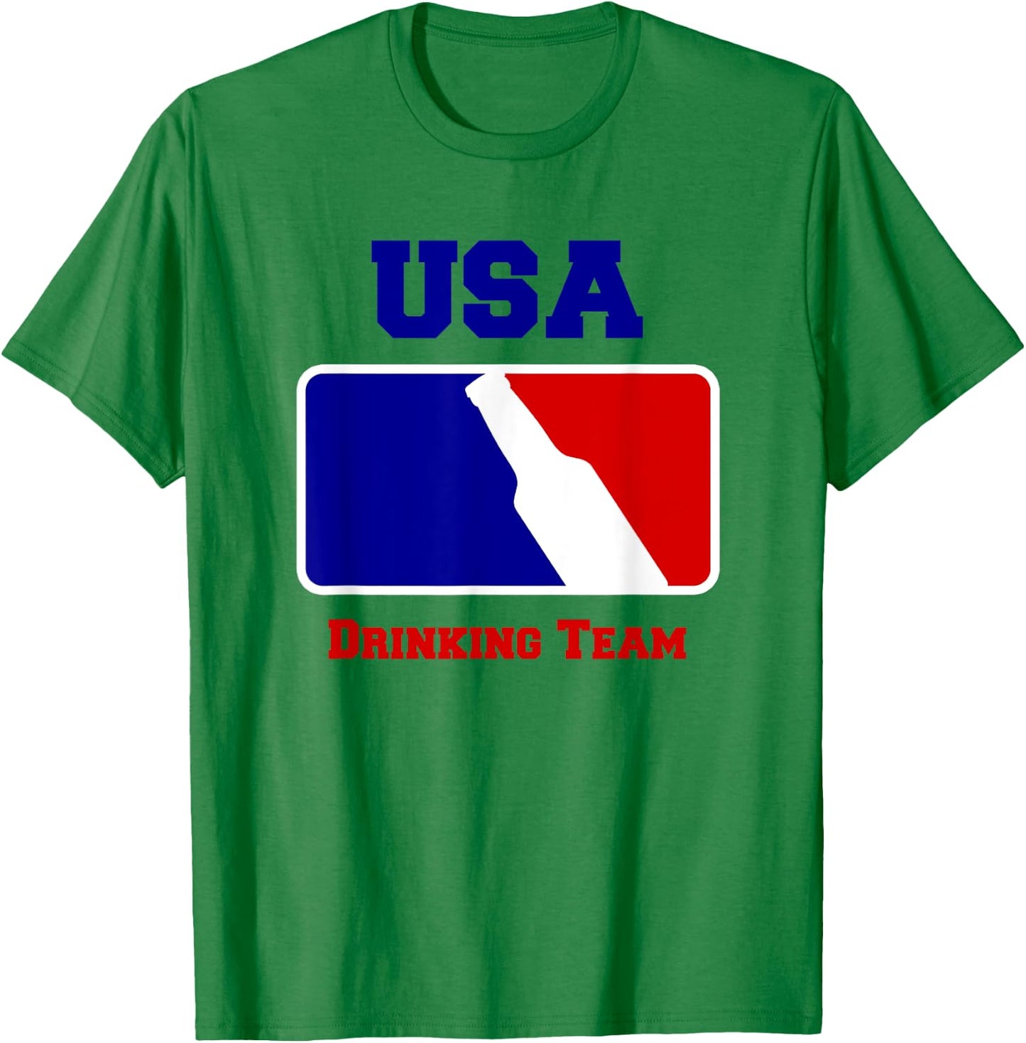USA Drinking Team Funny Beer T-Shirt - T-Shirt | Irish Green