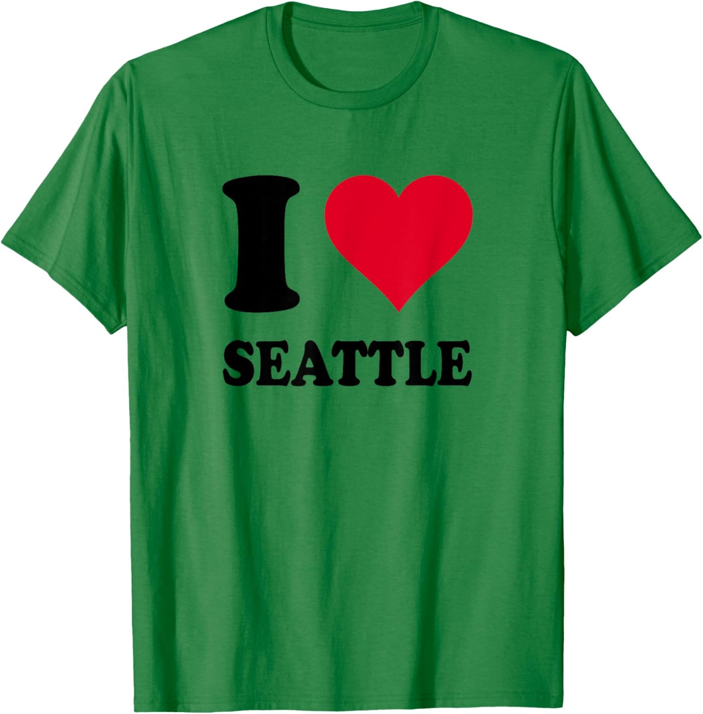 I Love Seattle T-Shirt - T-Shirt | Irish Green