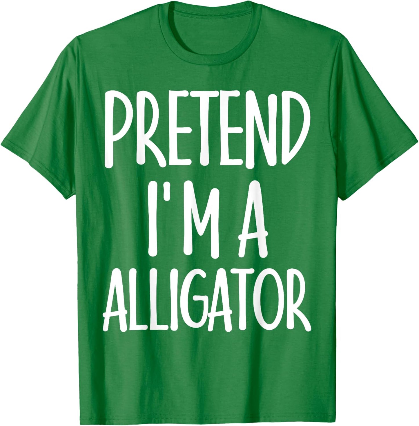 Easy Pretend I'm Alligator Costume Gift Halloween Crocodile T-Shirt - T-Shirt | Irish Green