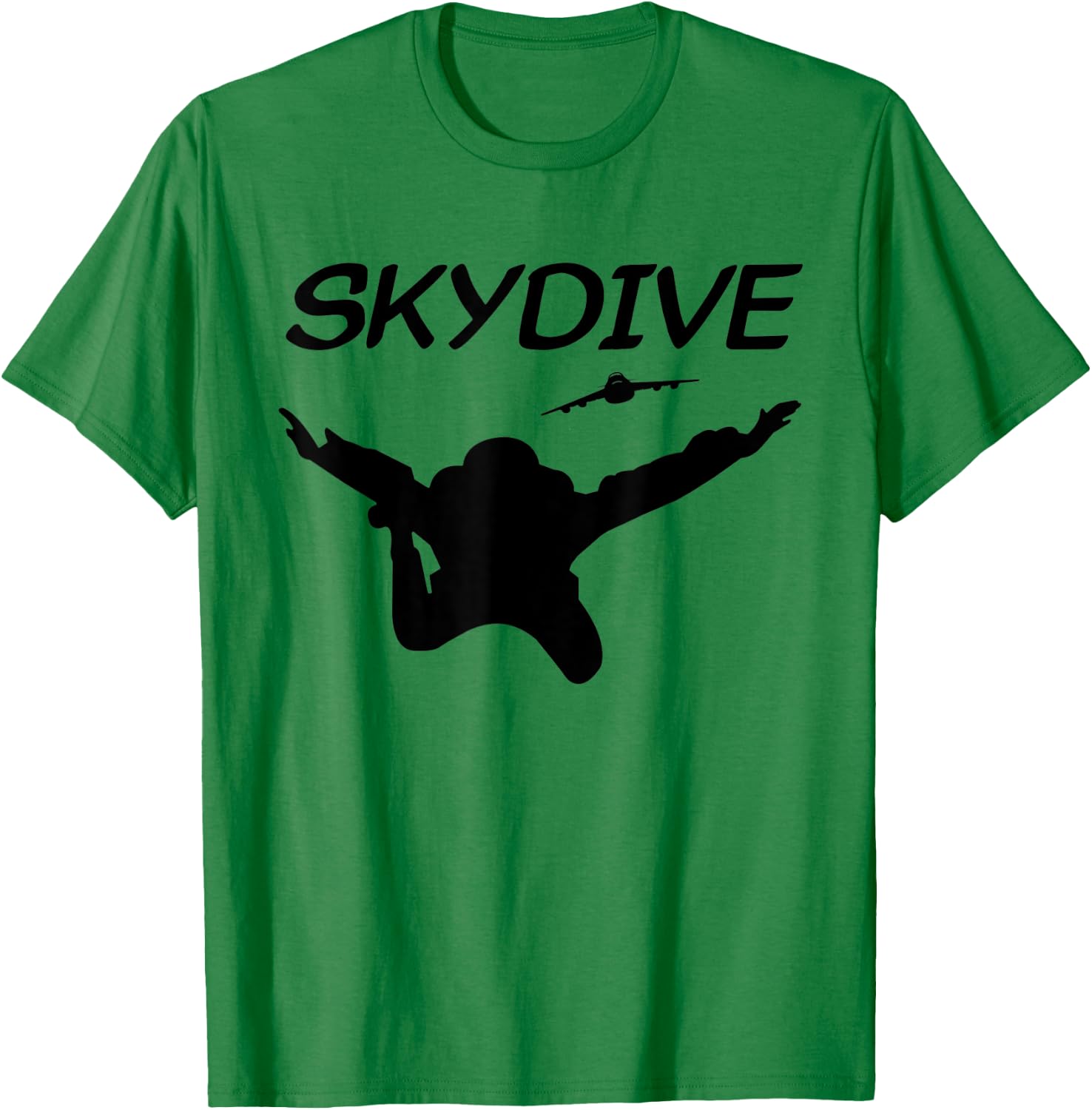 Skydiver Skydiving Falling Parachutist T-Shirt - T-Shirt | Irish Green
