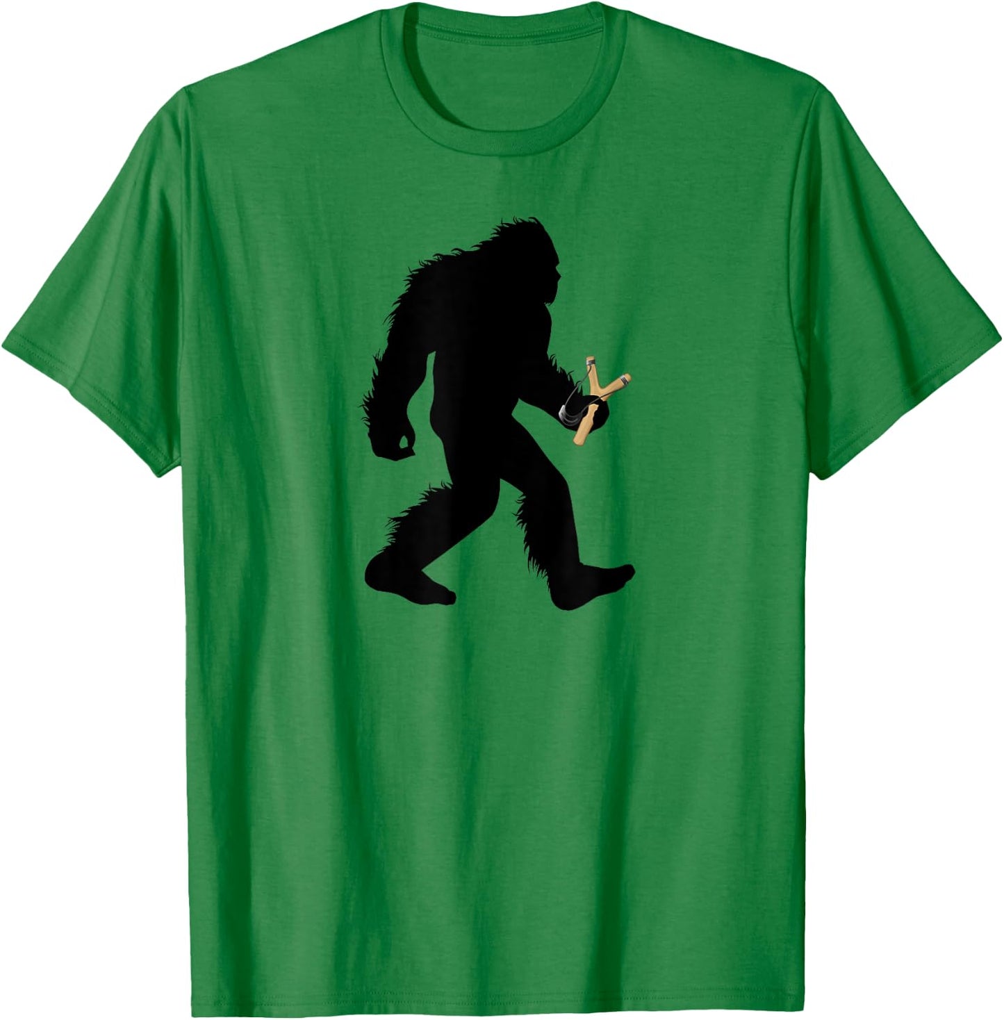 Bigfoot Slingshot , Sasquatch Slingshotting Gift T-Shirt - T-Shirt | Irish Green