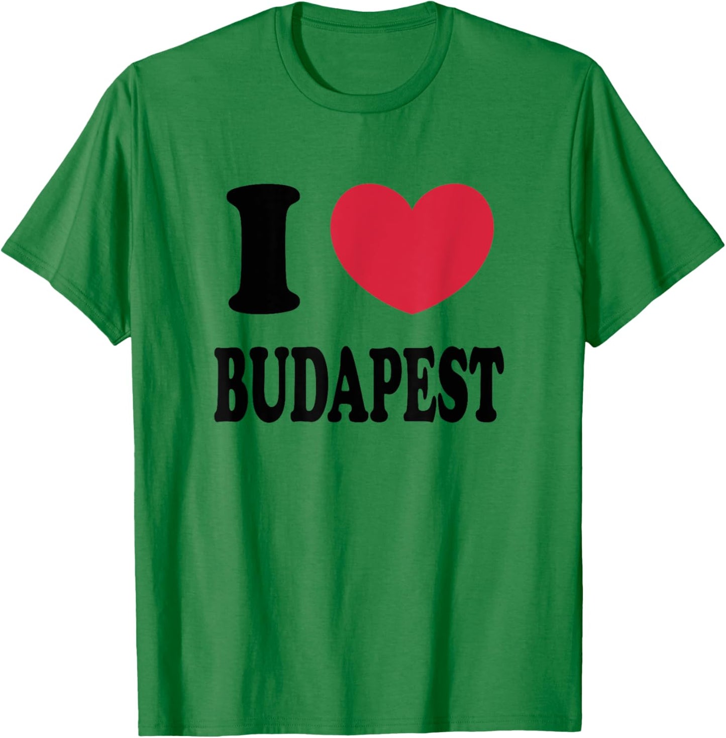 I Love Budapest T-Shirt - T-Shirt | Irish Green