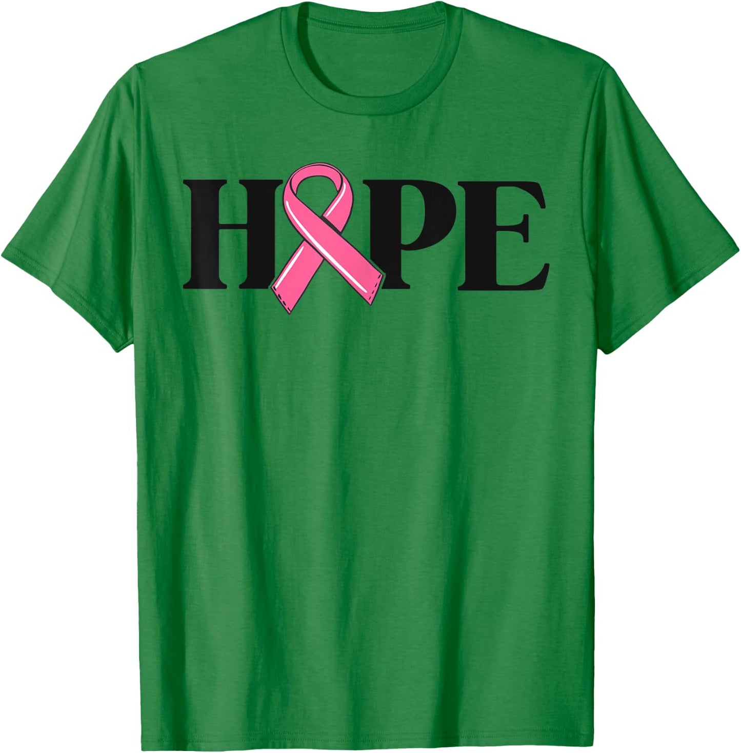 Hope Breast Cancer Shirts Gift Ribbon Awareness T-Shirt - T-Shirt | Irish Green