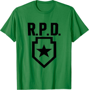 Racoon City RPD Logo T-Shirt - T-Shirt | Irish Green