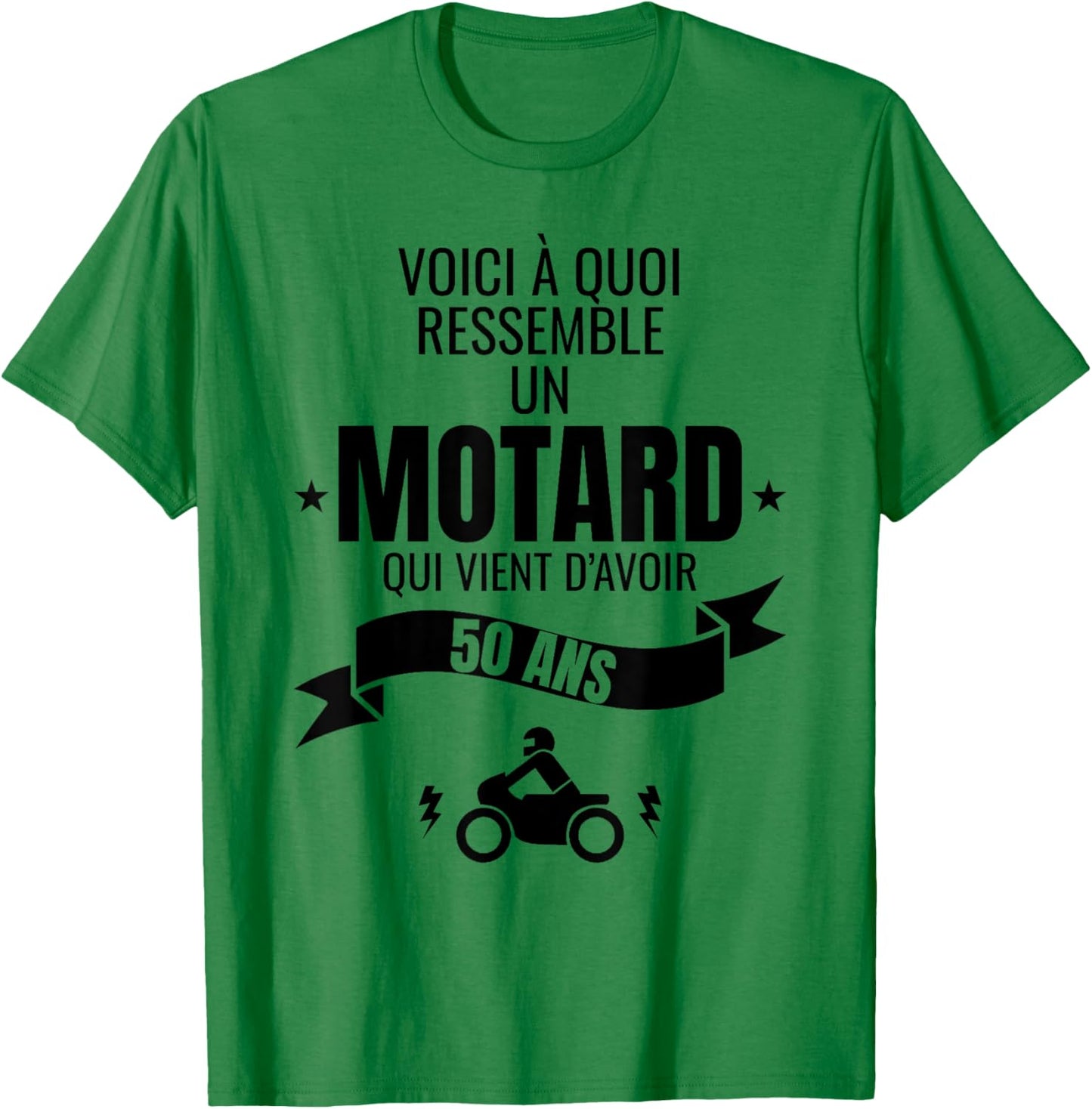 Gift for a biker humour man original 50 years T-Shirt - T-Shirt | Irish Green