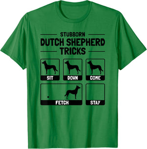 Hilarious Dutch Shepherd Dog Owner Meme Dog Training Women Girls Kids T-Shirt - T-Shirt | Irish Green