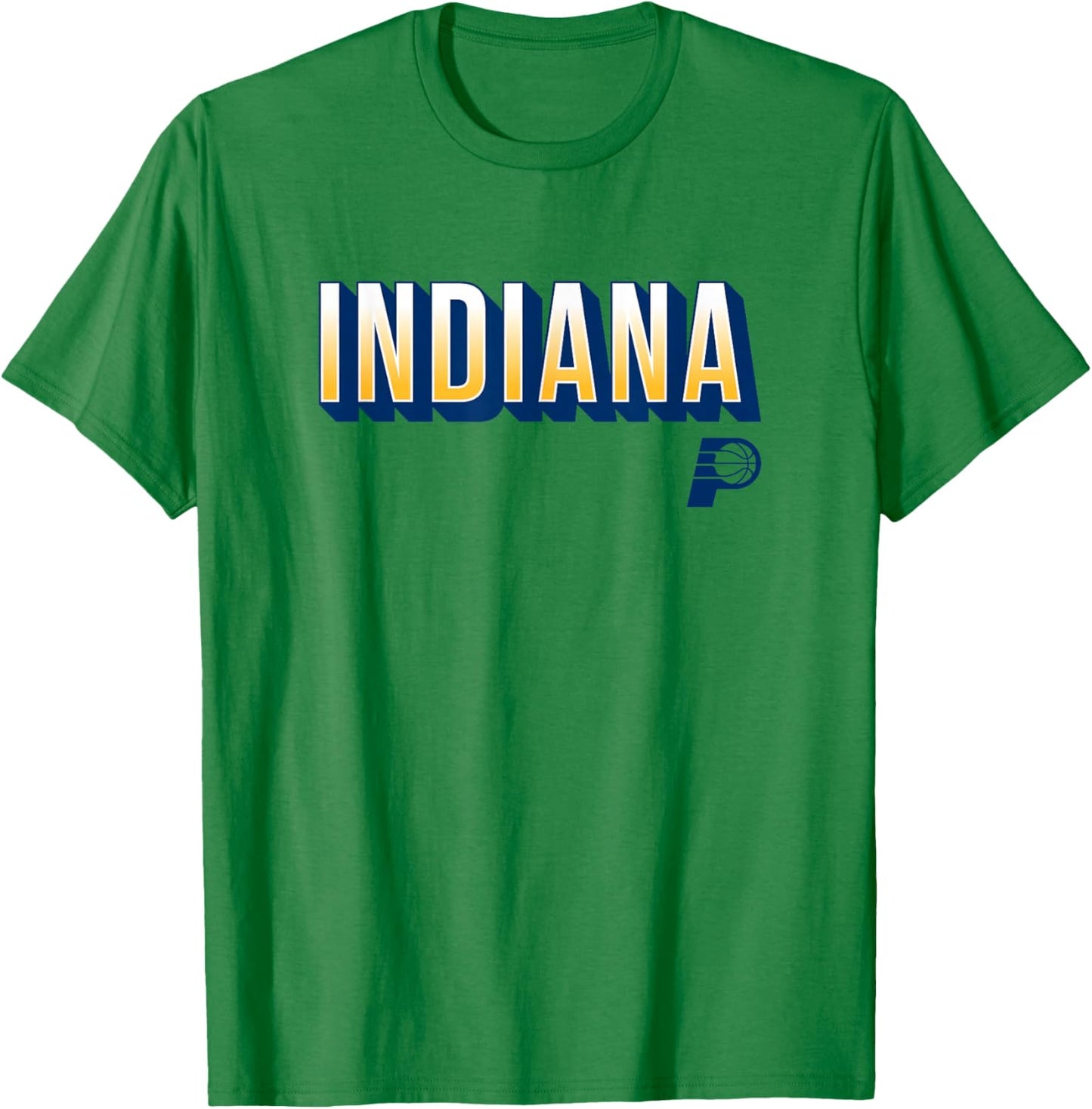 NBA - Indiana Pacers City Wordmark Logo Gold T-Shirt - T-Shirt | Irish Green