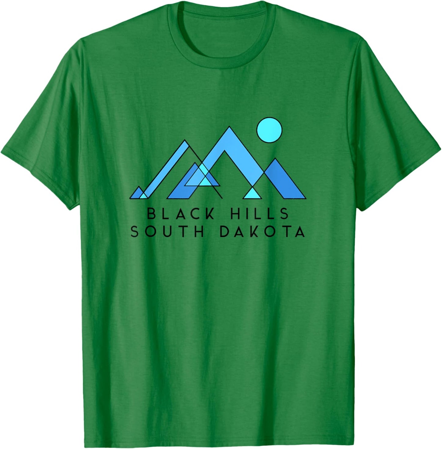 Black Hills South Dakota | Black Hills SD Abstract T-Shirt - T-Shirt | Irish Green