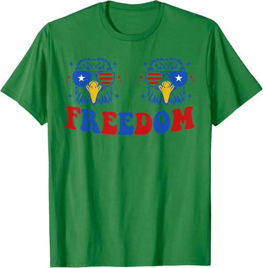 I Put D In Freedom Funny 4th of July Matching Couples T-Shirt - T-Shirt | Irish Green