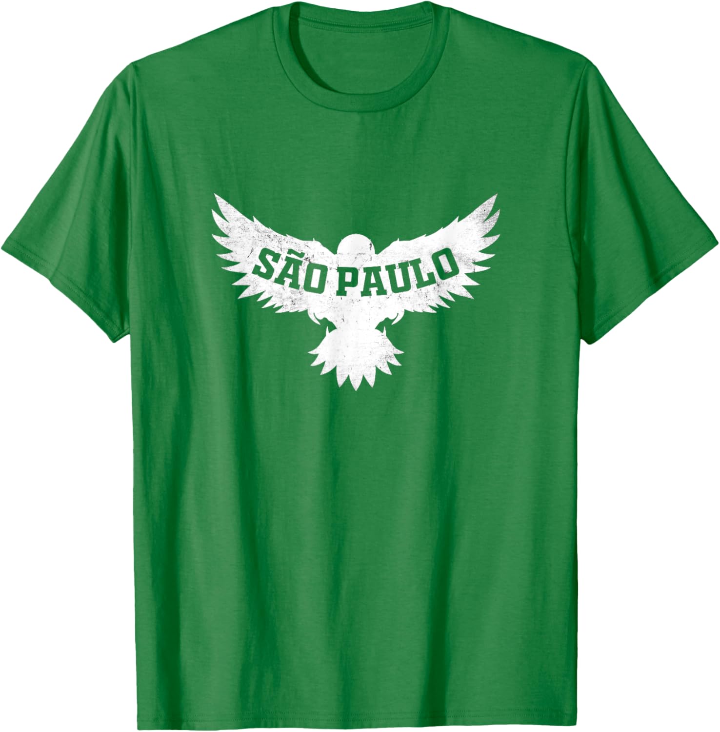 São Paulo Brazil Vacation Brasil Eagle Retro Vintage T-Shirt - T-Shirt | Irish Green