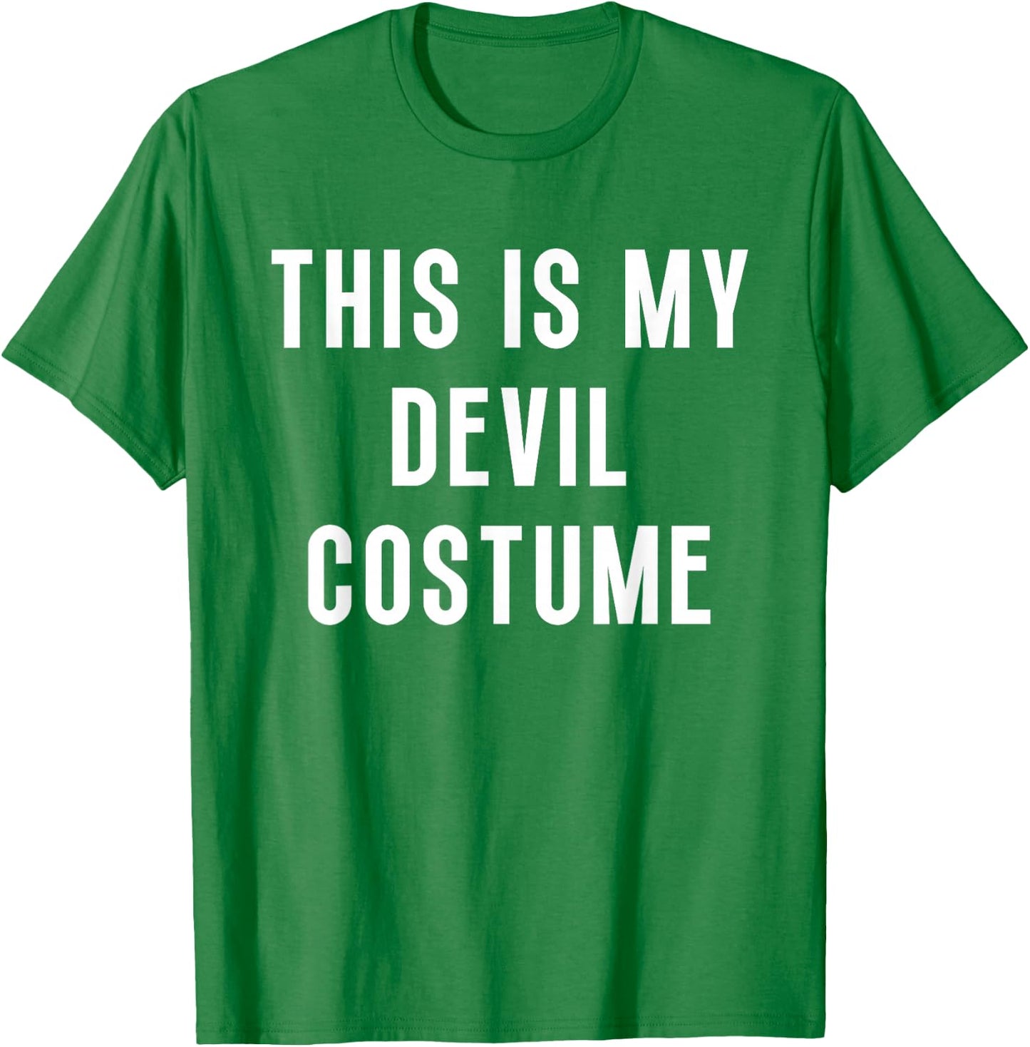 This Is My Devil Costume Halloween Funny Lazy Kids Adult T-Shirt - T-Shirt | Irish Green