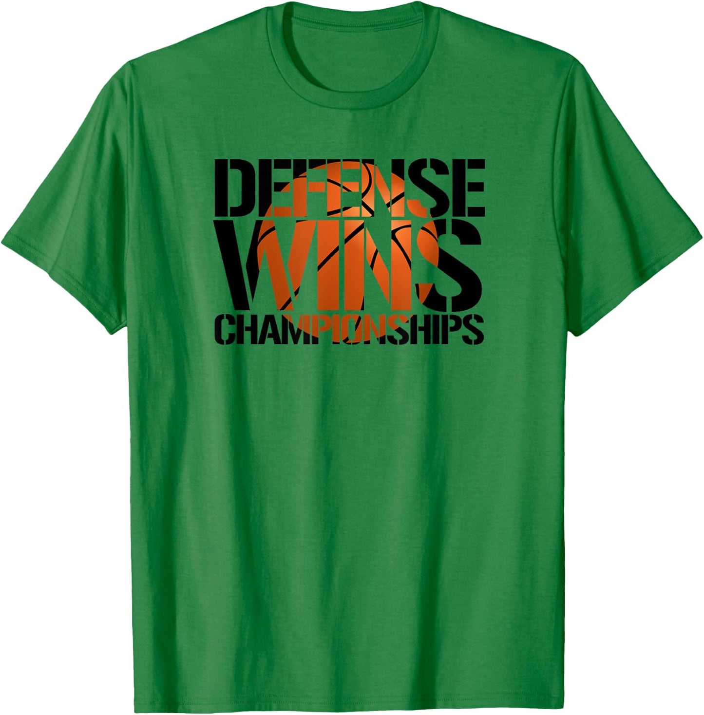 Defense Wins Championships basketball team logo T-Shirt - T-Shirt | Irish Green