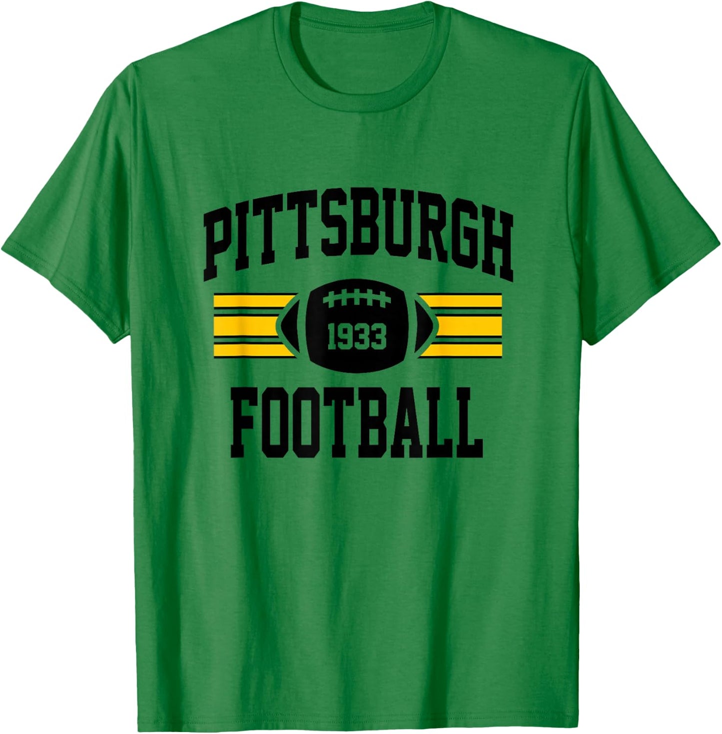 Pittsburgh Football Athletic Vintage Sports Team Fan Gift T-Shirt - T-Shirt | Irish Green