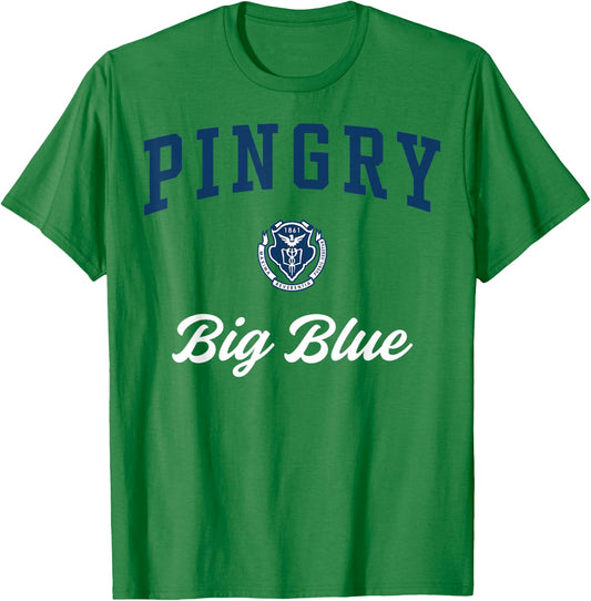 Pingry High School Big Blue T-Shirt - T-Shirt | Irish Green