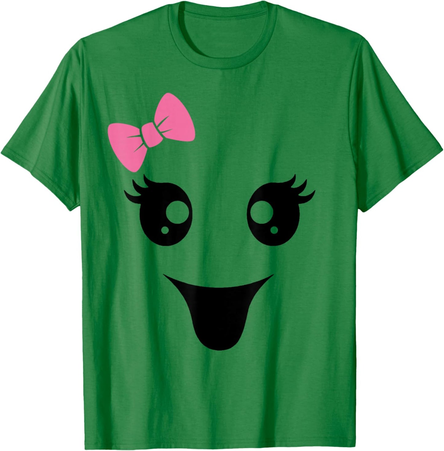 Cute Ghost Face, Boy Girl Funny T-Shirt - T-Shirt | Irish Green