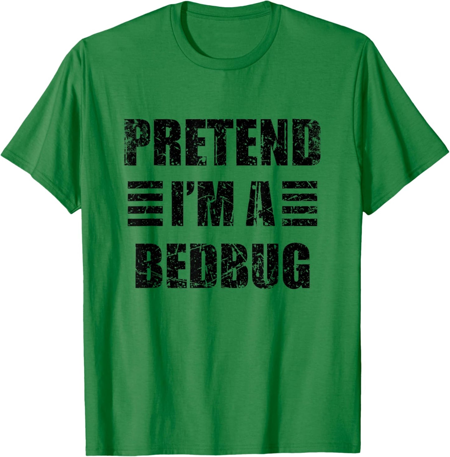 Vintage Pretend I'm a Bedbug Lazy Halloween Costume T-Shirt - T-Shirt | Irish Green
