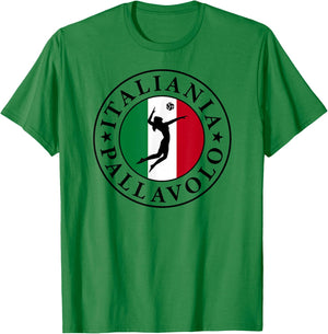 Italian Volleyball T-Shirt - T-Shirt | Irish Green