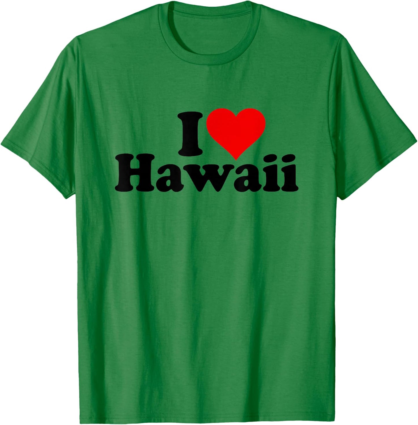 I Love Heart Hawaii T-Shirt - T-Shirt | Irish Green