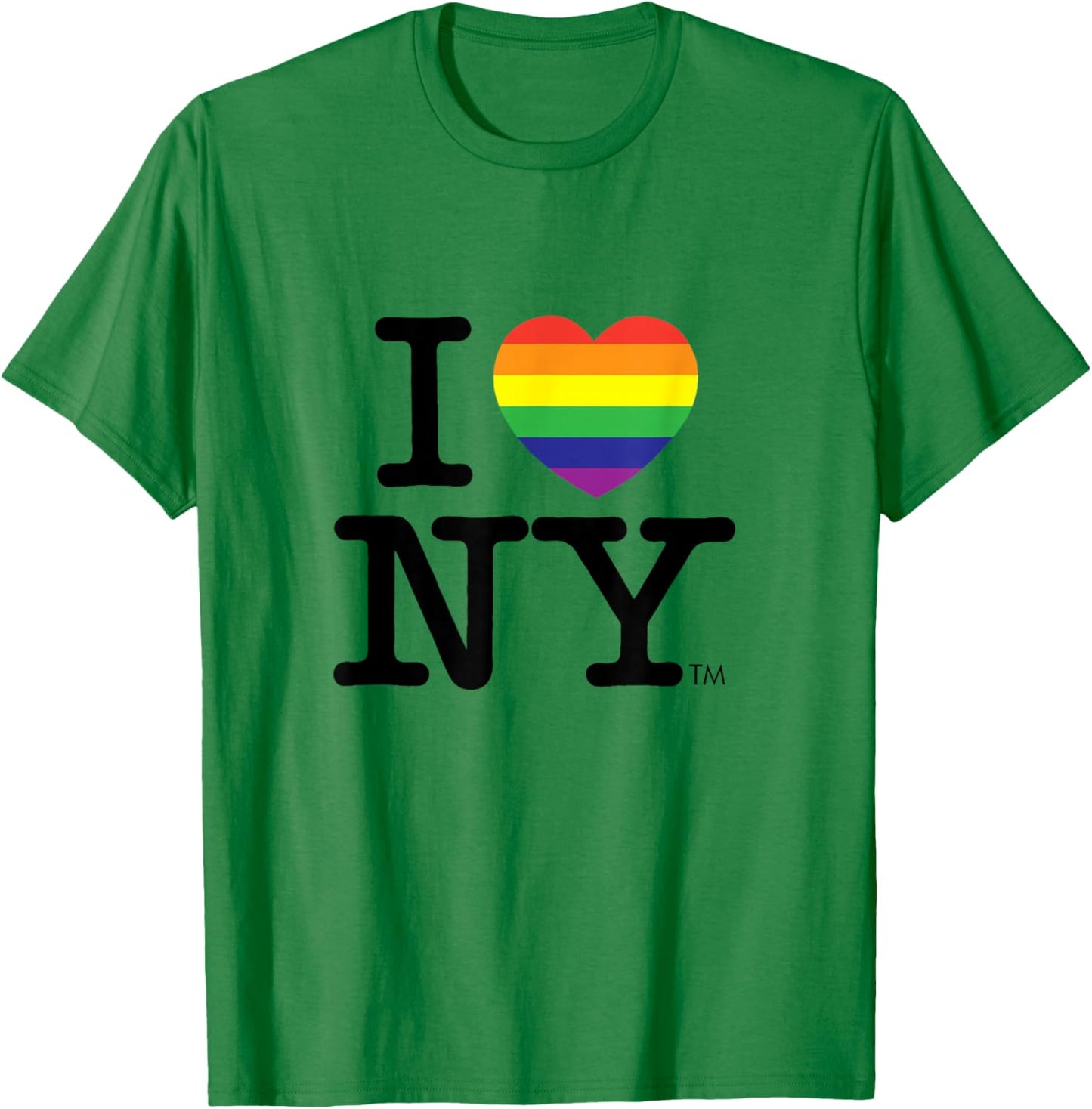 I Love NY Rainbow Pride Logo T-Shirt - T-Shirt | Irish Green
