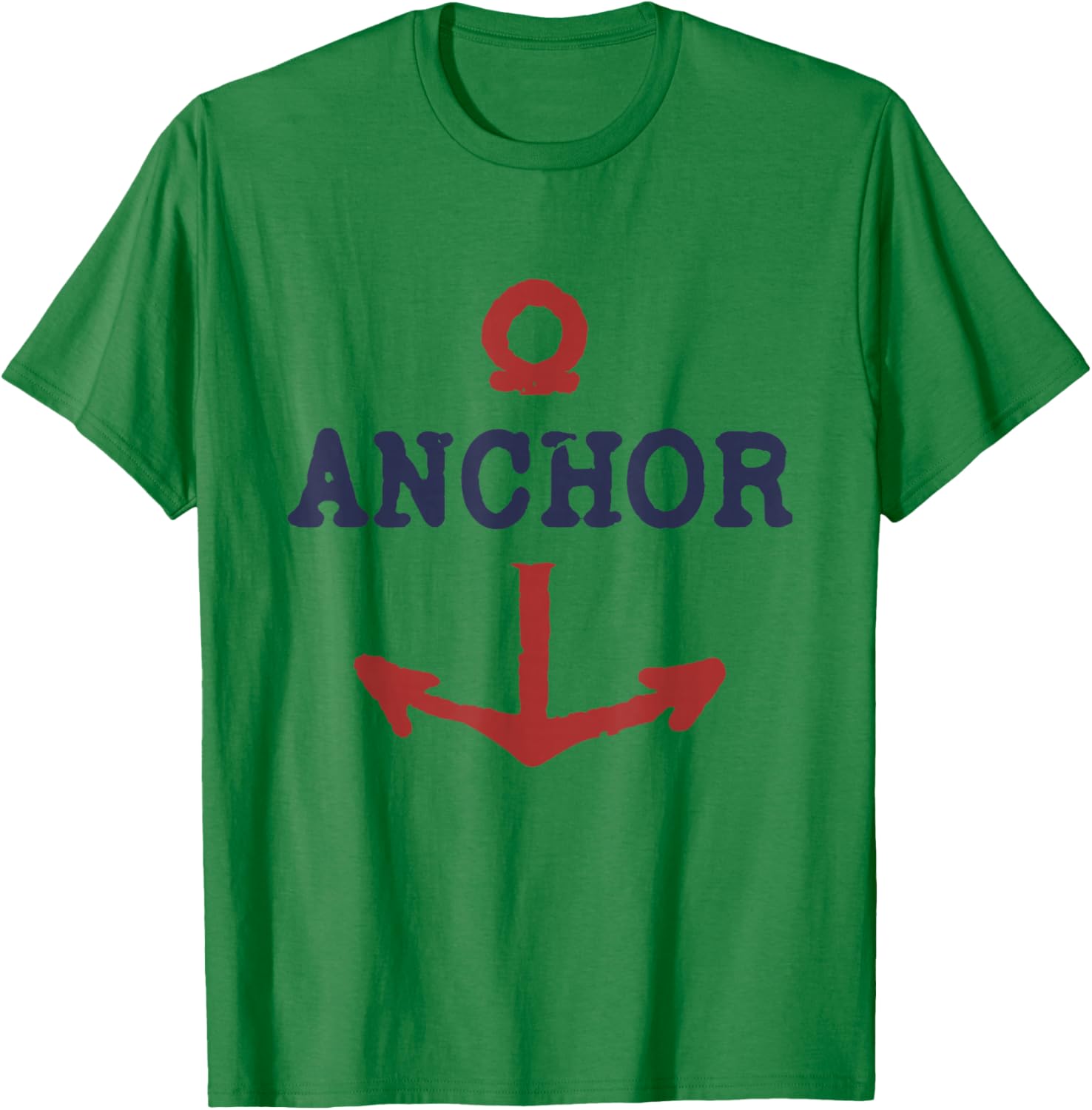 Vintage Distressed Anchor T-Shirt - T-Shirt | Irish Green