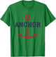 Vintage Distressed Anchor T-Shirt - T-Shirt | Irish Green