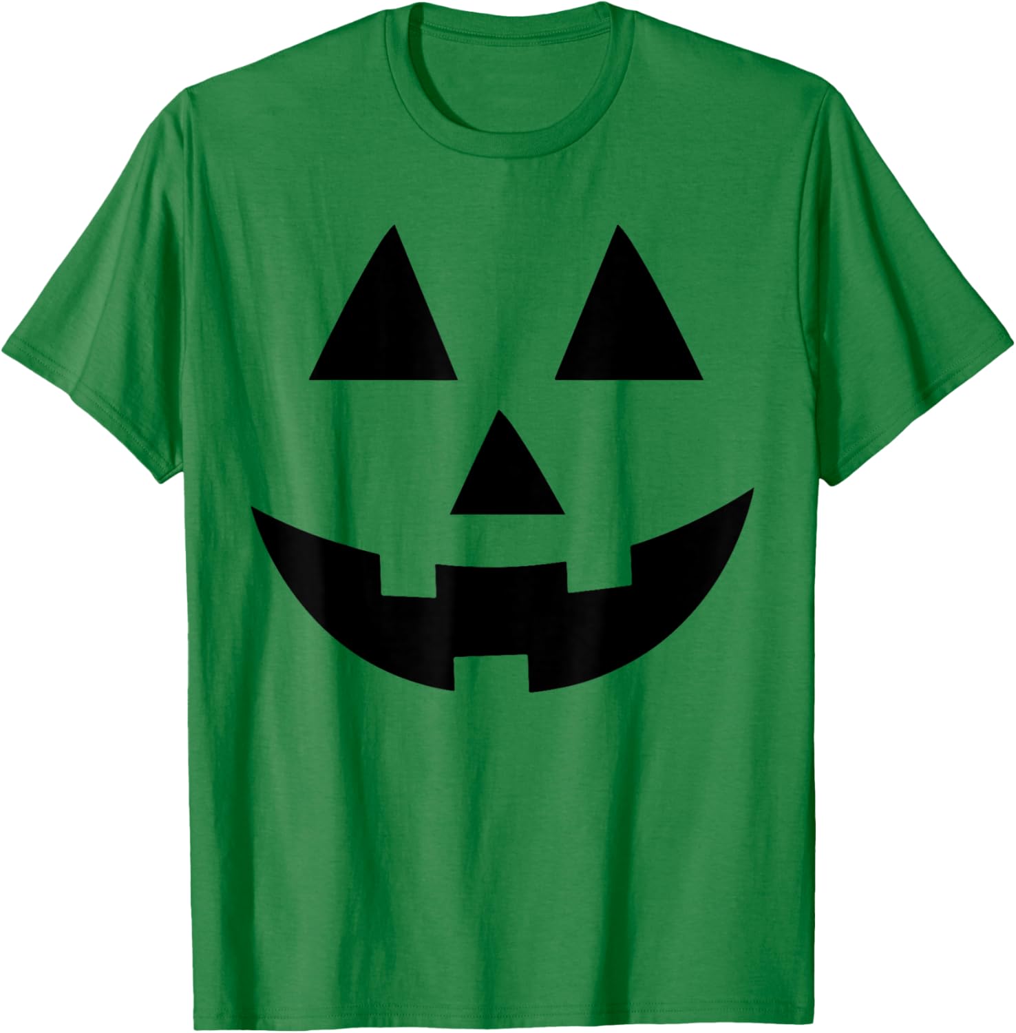 Halloween Jack-O-Lantern Pumpkin Face T-Shirt - T-Shirt | Irish Green