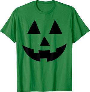 Halloween Jack-O-Lantern Pumpkin Face T-Shirt - T-Shirt | Irish Green
