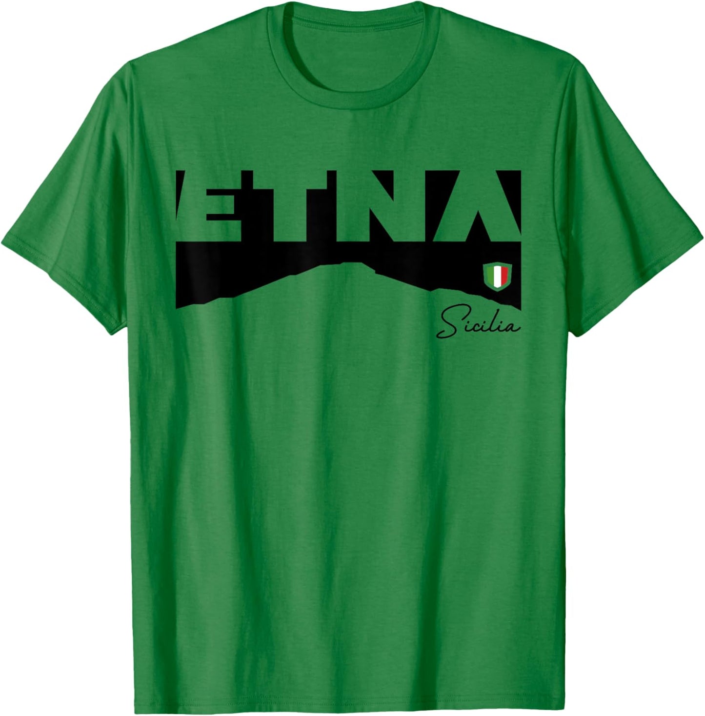Mount Etna Mongibello Sicily Hike Volcano Hiking Gifts Italy T-Shirt - T-Shirt | Irish Green
