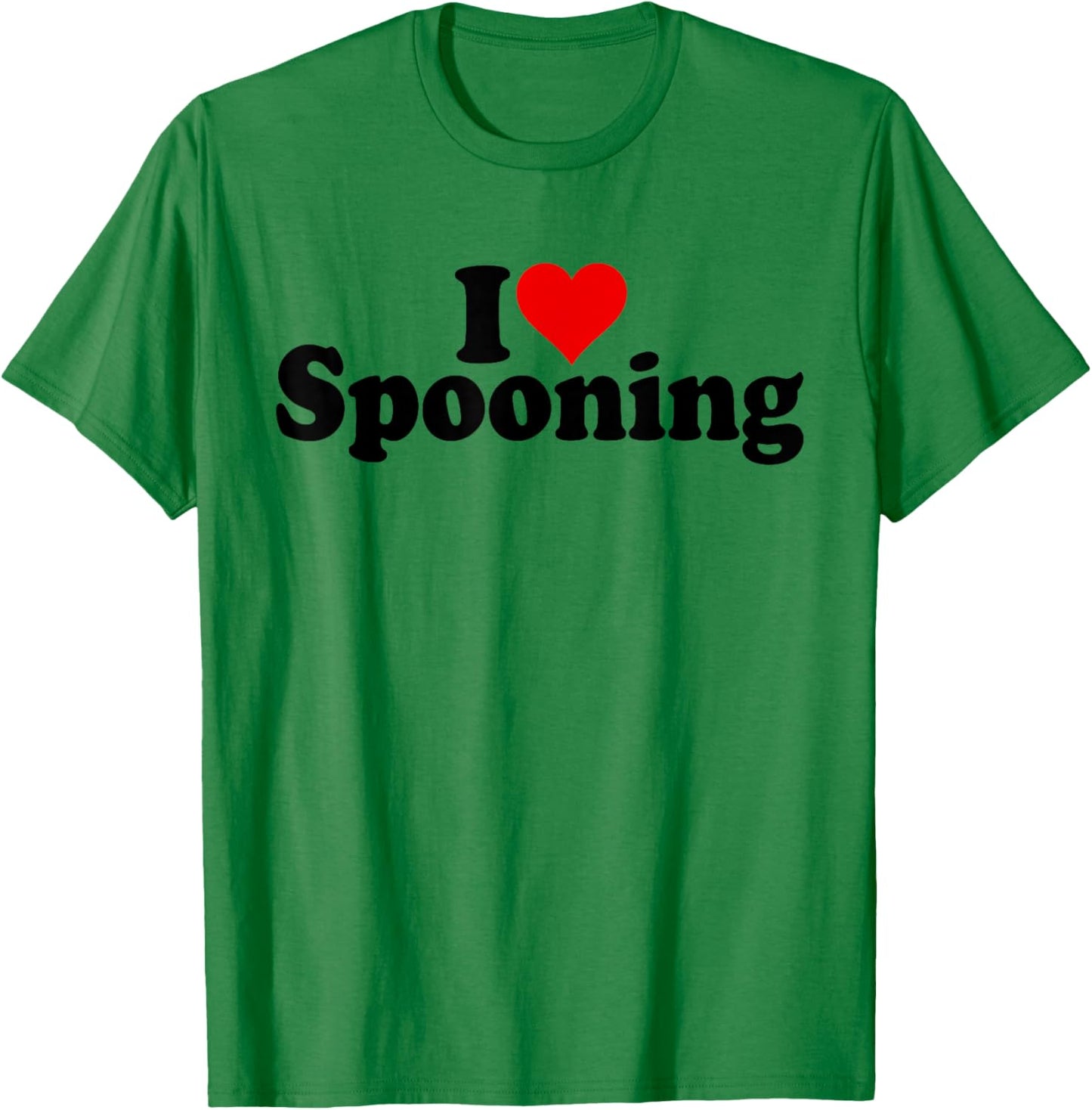 I Love Heart Spooning T-Shirt - T-Shirt | Irish Green