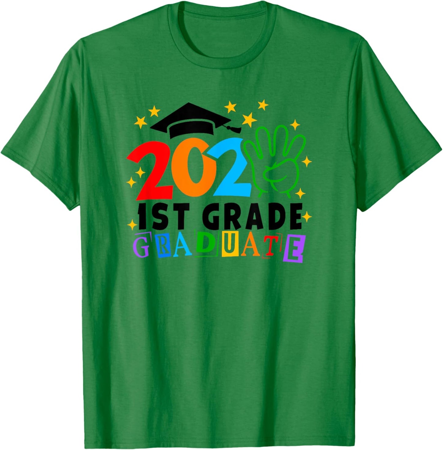 1st First Grade Graduate 2024 Graduation Class Of 2024 Kids T-Shirt - T-Shirt | Irish Green