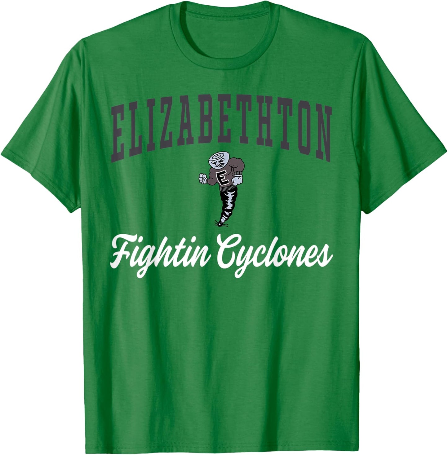 Elizabethton High School Fightin Cyclones C3 T-Shirt - T-Shirt | Irish Green