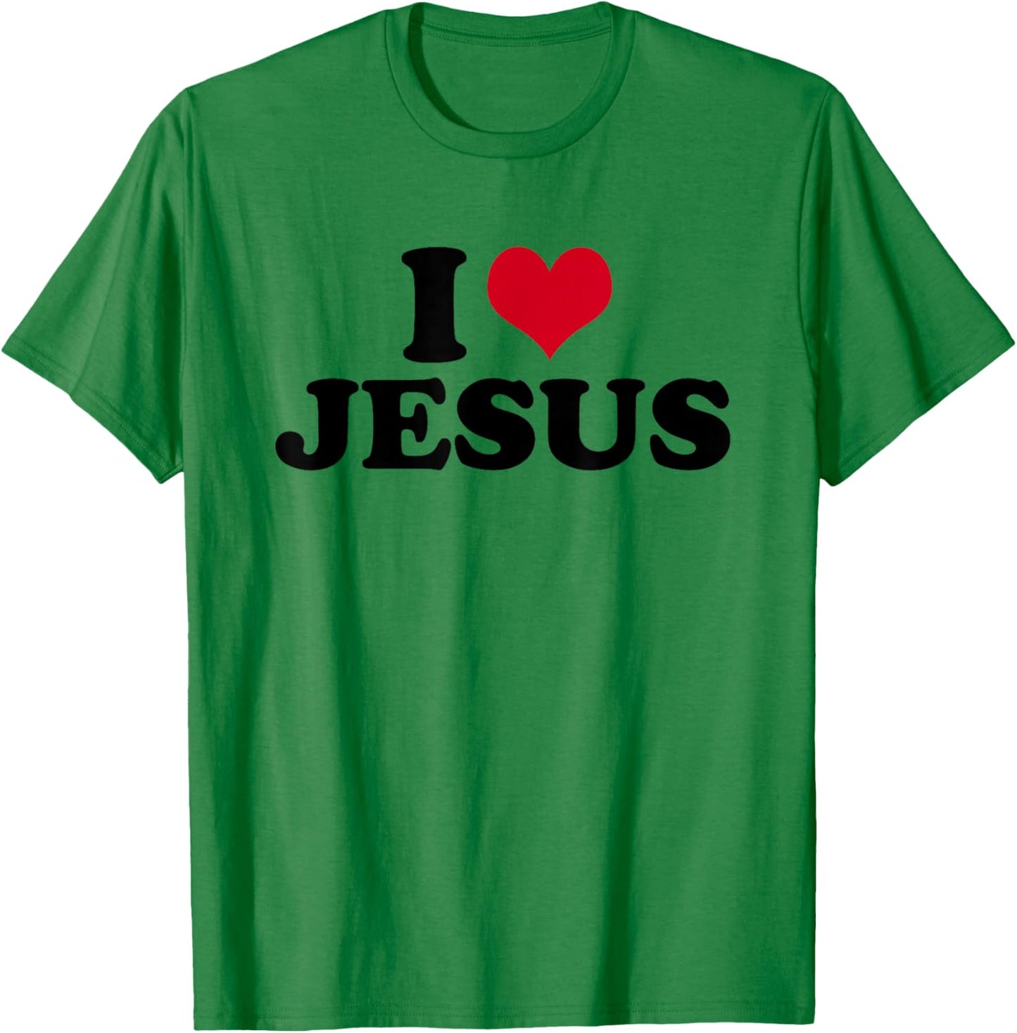 I Love Jesus T-Shirt - T-Shirt | Irish Green