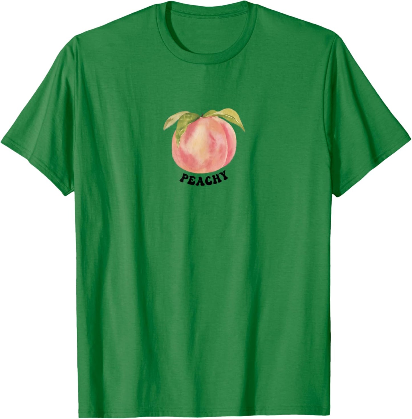Vintage Peach Fruit Shirt | Funny Peachy T-Shirt - T-Shirt | Irish Green