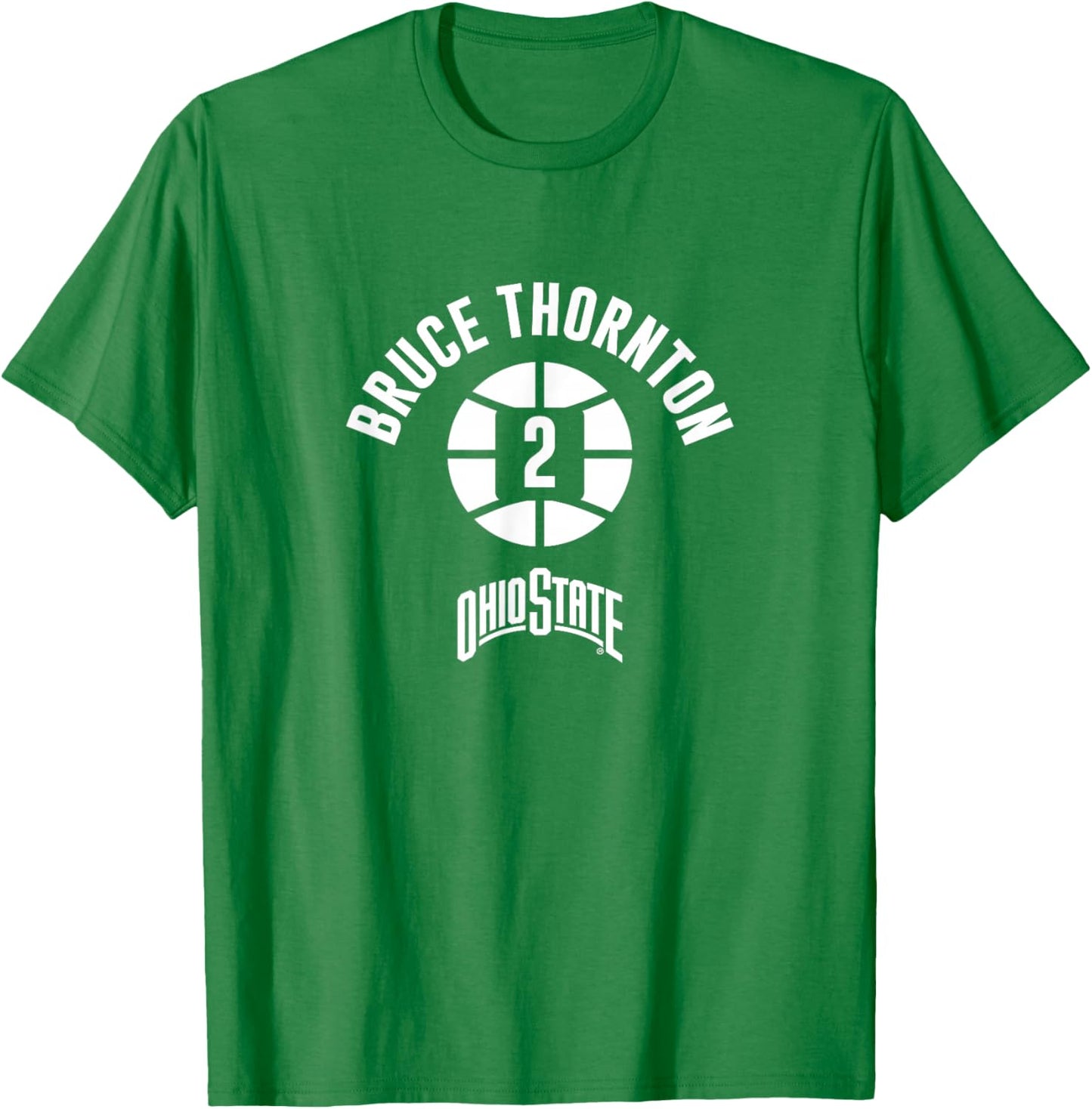 Ohio State Basketball: Bruce Thornton Name Number Ball T-Shirt - T-Shirt | Irish Green