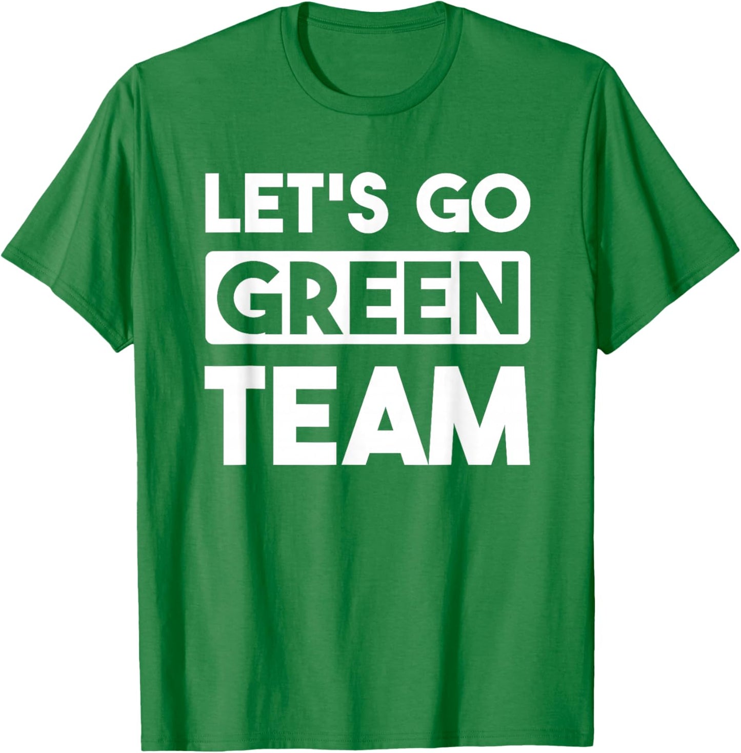 Let's Go Green Team Team War Game Competition Summer Camp T-Shirt - T-Shirt | Irish Green