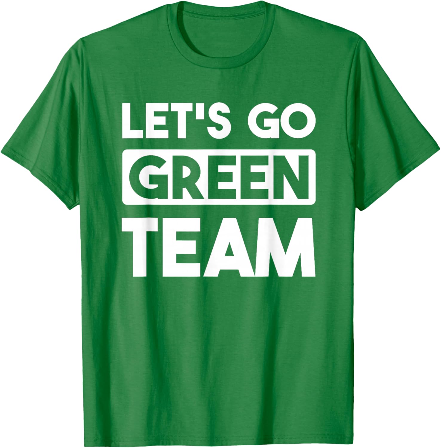 Let's Go Green Team Team War Game Competition Summer Camp T-Shirt - T-Shirt | Irish Green