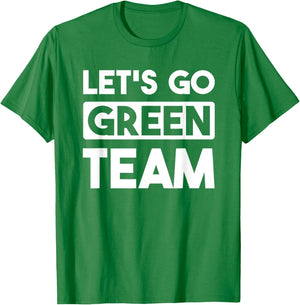 Let's Go Green Team Team War Game Competition Summer Camp T-Shirt - T-Shirt | Irish Green