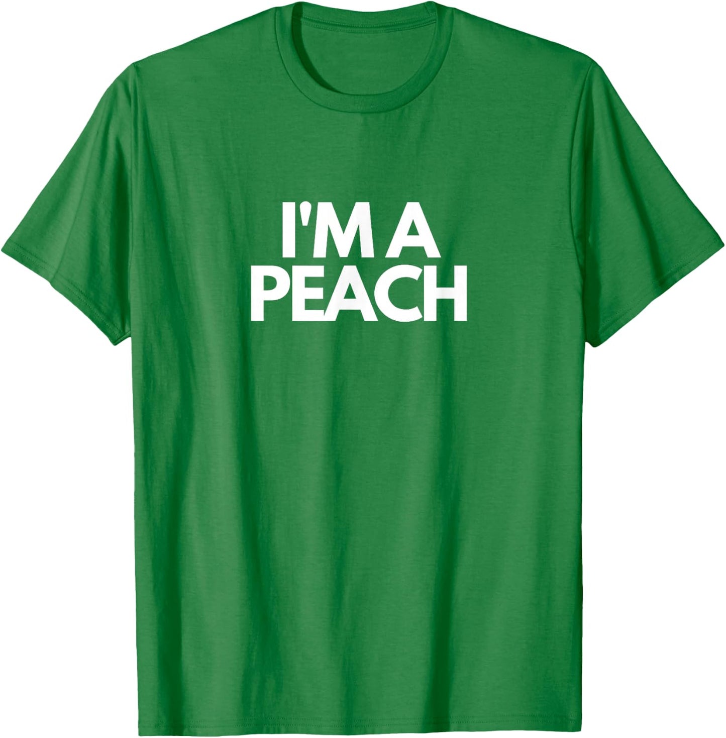 Pretend I'm A Peach Funny Halloween Costume Orange T-Shirt - T-Shirt | Irish Green