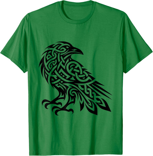 Tribal Crow Nordic Motifs Gaelic Patterns Crow Ornamental